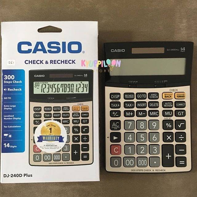 

Calculator casio DJ-240D Plus