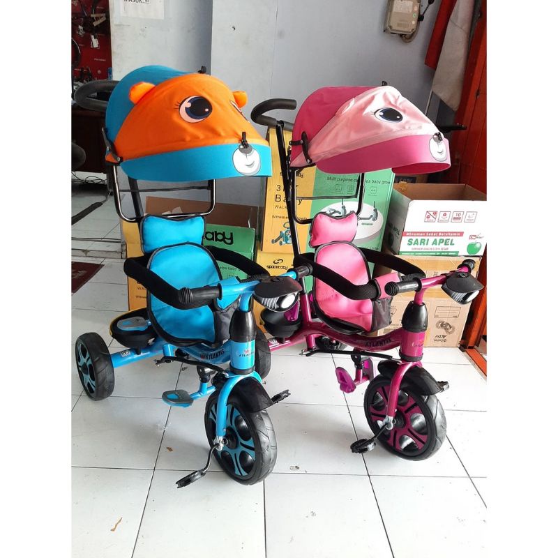 Sepeda roda 3 anak TC Atlantis bear canopy