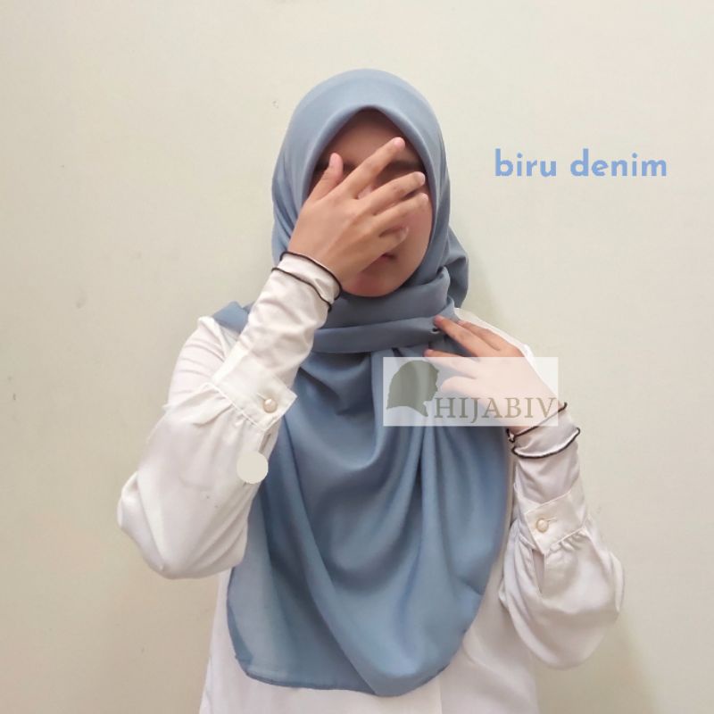 SEGI EMPAT PARIS PREMIUM FINISHING JAHIT TEPI ANTI LETOY (FREE POUCH)-PREMIUM DENIM