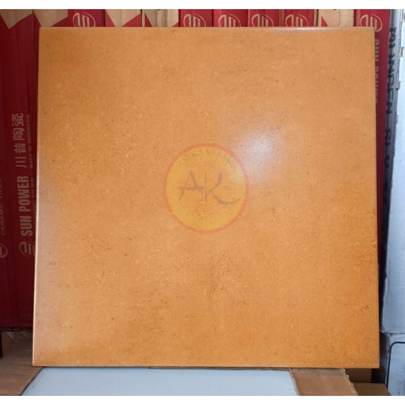 Keramik Lantai Kasar Matt Doff Polos Coklat 40x40 Diryan Brown