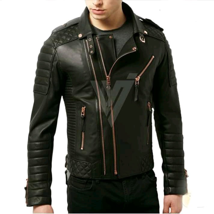 Jaket Kulit Pria PU Leather Recing Motor Bikers Terlaris Ramones Rock N Roll Arnold Terbaru Terlaris