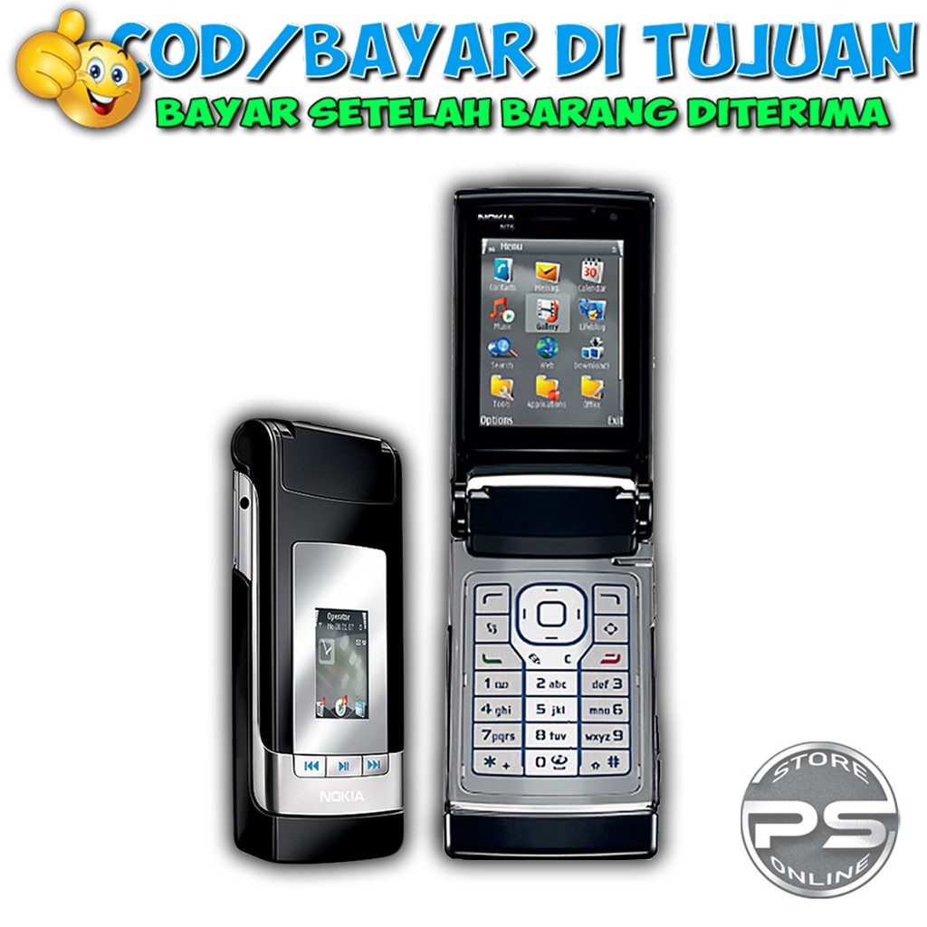 HP Nokia N76 - HP Lipat - HP dua layar - HP lipat Elegan Nokia
