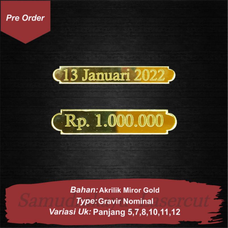 GRAFIR NOMINAL ATAU TANGGAL MAHAR (MIROR GOLD)