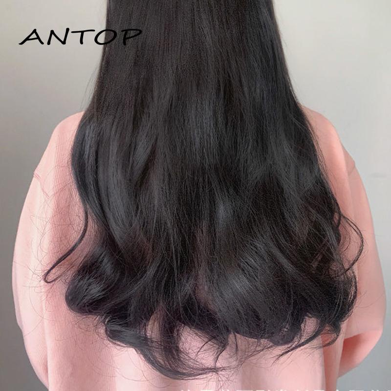 Rambut Palsu Model Panjang Keriting Gelombang Bentuk U Untuk Wanita