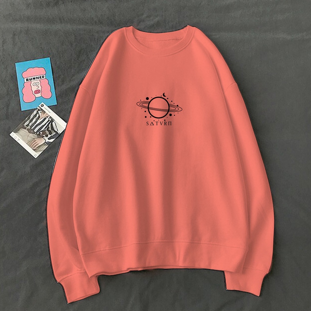 CREWNECK SWEATER SATURN SIMPLE LOGO SWEATER / SWEATER UNISEX