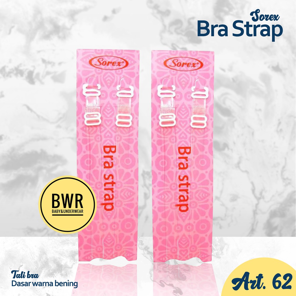 Tali BH Sorex 62 Silicone | Bra Strap BENING Merk Sorex Asli Murah - Bwr