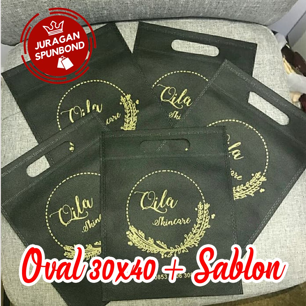 

30x40 kantong spunbond / tas spunbond / goodie bag / sablon goodie bag