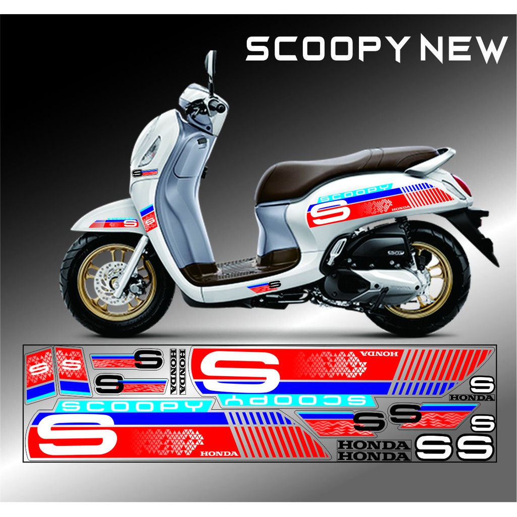 STRIPING SCOOPY 2021 PUTIH