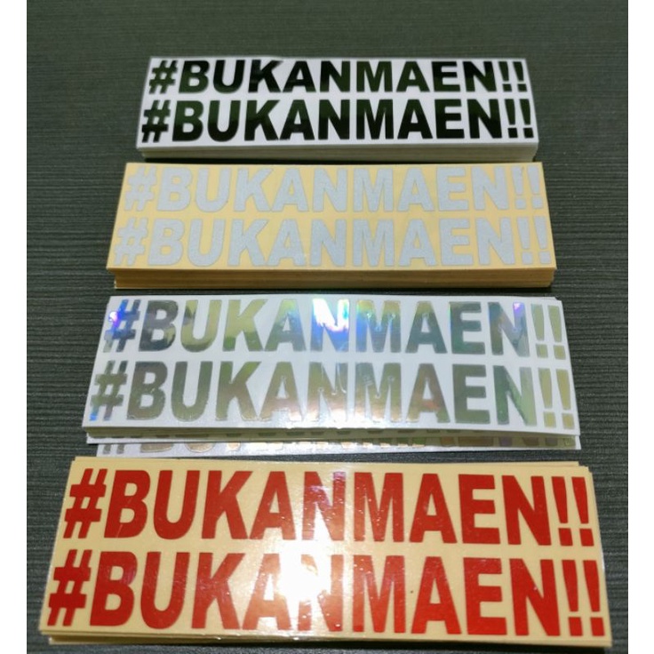 sticker bukanmaen stiker cutting