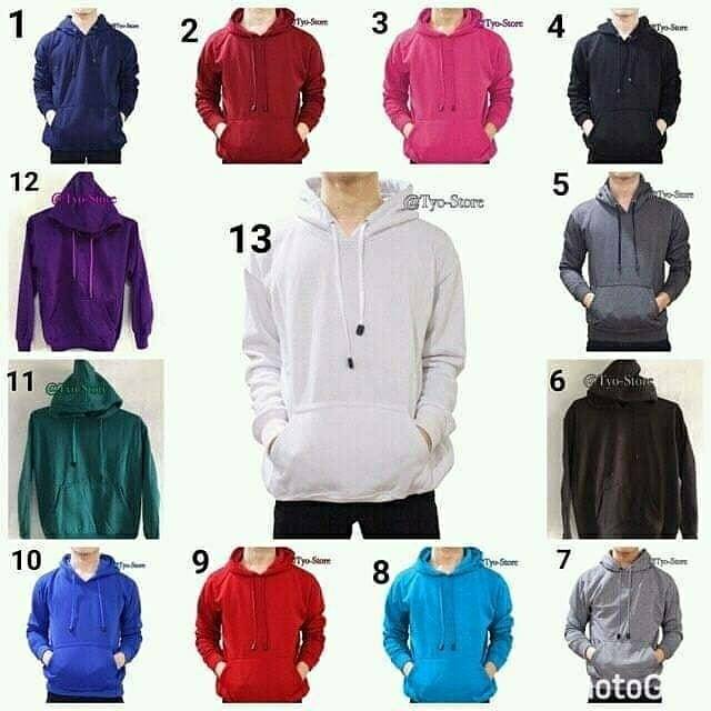 Grosir Suwiter / Sweater Hoodie Polos Pria Wanita