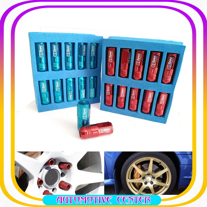 Lugnut D1 Spec BAJA Mur Baut variasi Roda velg ban mobil lugnuts Racing lug nut Ukuran 1.5MM