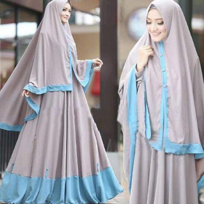 JUAL Micci Fashion Syari Layla - Abu FREE ONGKIR