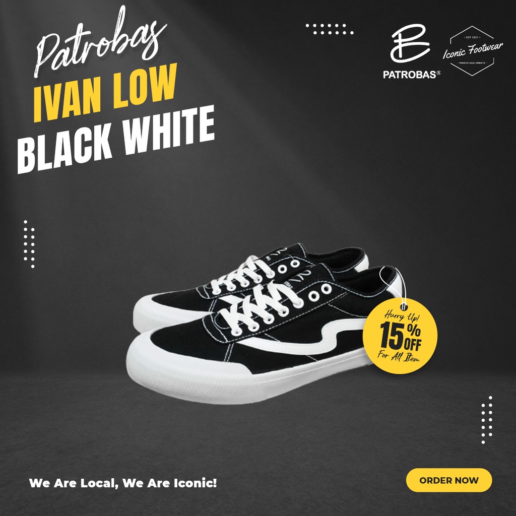 Patrobas Ivan Low Black White