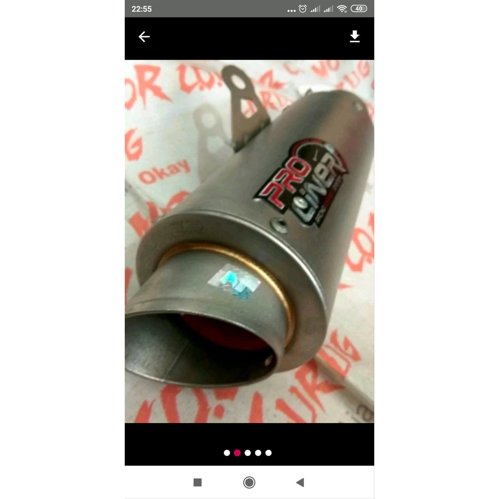 SILINCER MUFFLER EXHAUST RACING KNALPOT PROLINER ORIGINAL bac 82