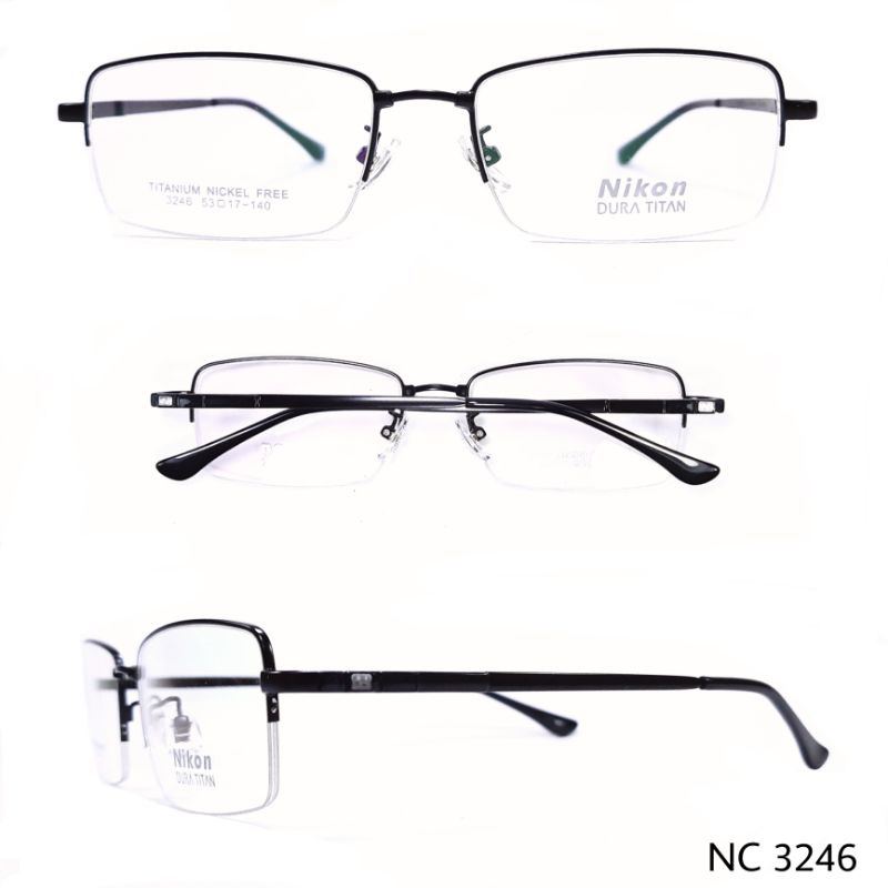Frame Kacamata Pria Titanium Nikon 3246 Grade Ori