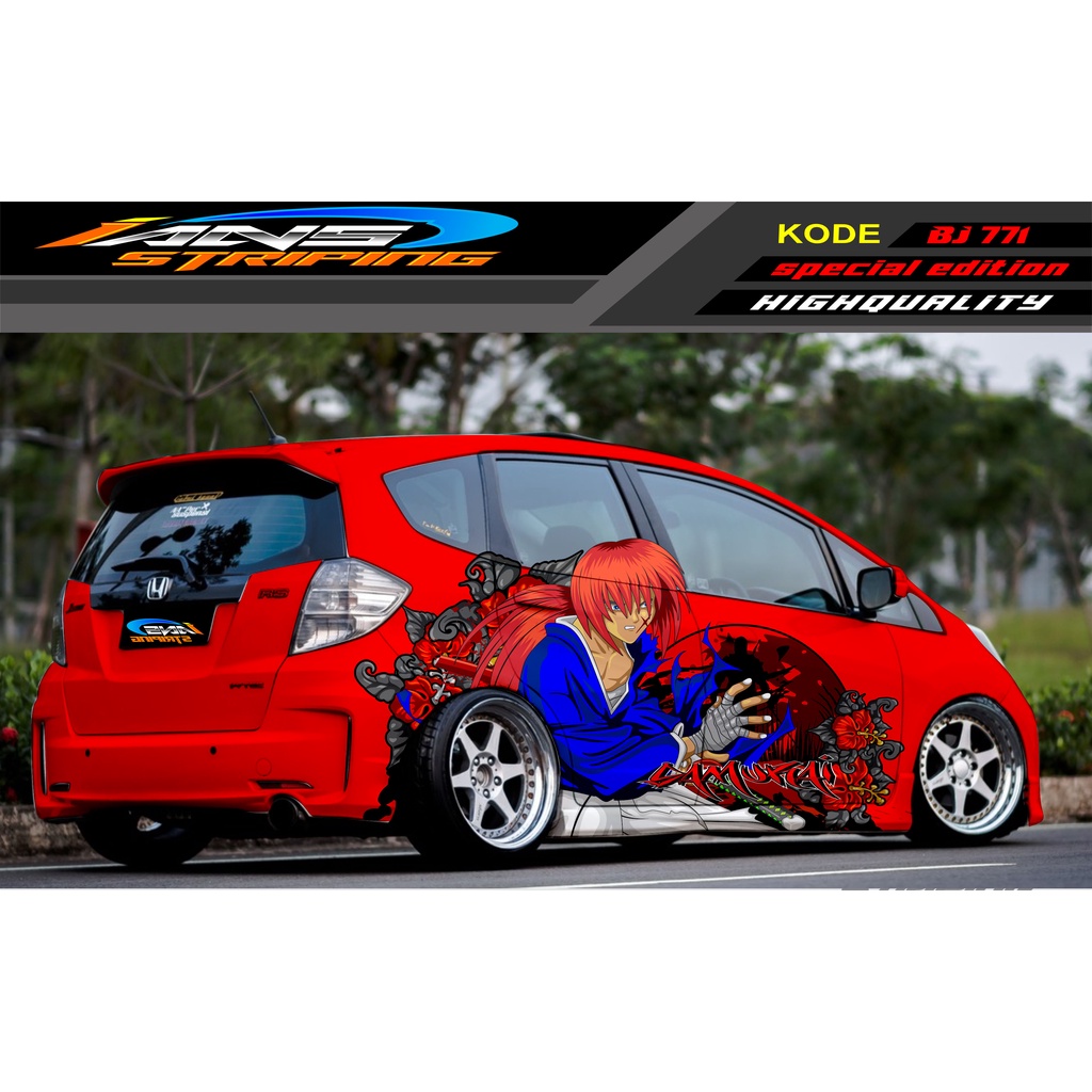 STICKER MOBIL HONDA BRIO AGYA JAZZ AVANZA YARIS / DECAL STICKER MOBIL JAZZ / STIKER MOBIL