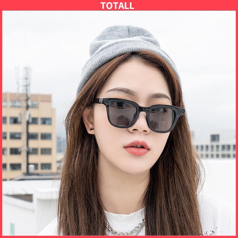 COD Korea Fashion Kecil Permen Warna Kaca Hitam Kacamata Wanita/Pria-Totall