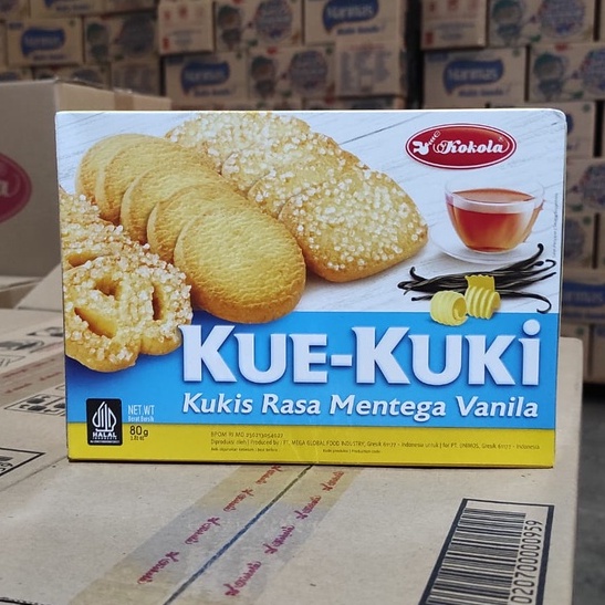 

KUE KUKI BUTER VANILLA 80GR / 24 BOX cocok u/ bingkisan, hajatan, acara, nikahan, hampers, parcel lebaran / idul Fitri,