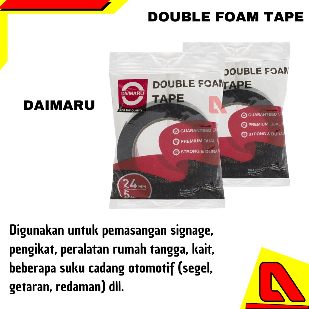 DOUBLE FOAM TAPE DAIMARU DOUBLE TAPE FOAM TEBAL DOUBLE FOAM HIJAU DAIMARU MURAH