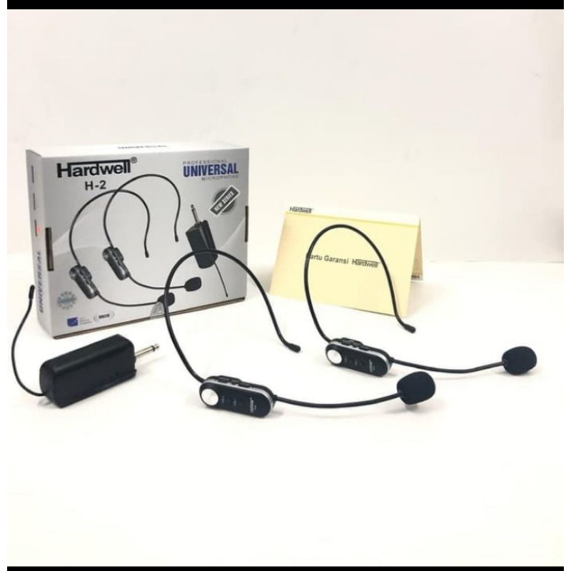 Mic Wireless Hardwell H2 Headset Original Hardwell H2 Bando