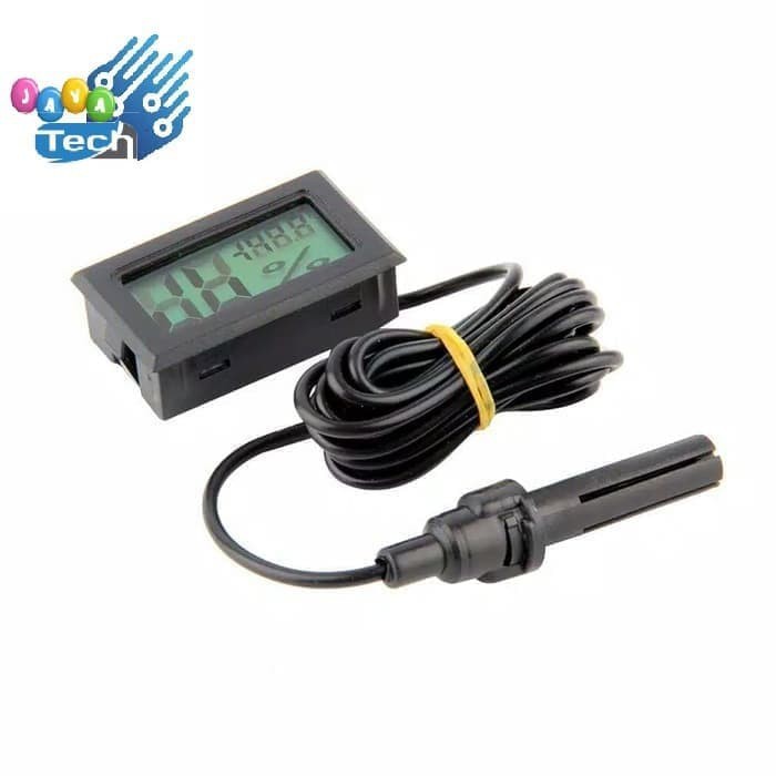 Termometer Hygrometer Digital Mini Indoor / Outdoor Thermometer