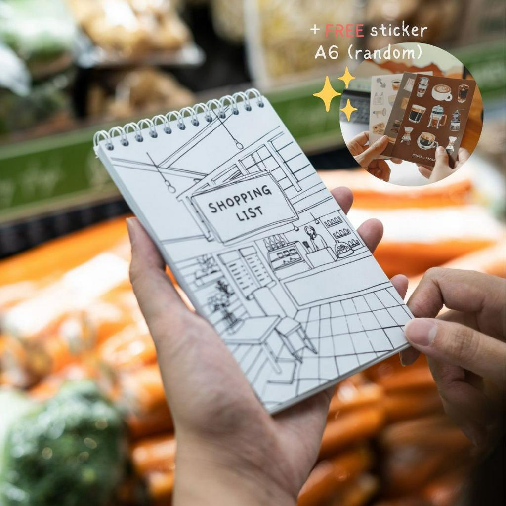 

Notepad - Shopping List | HOUSEOFPAPIER