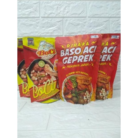 

6.6 Serba Murah Paket Baso aci Geprek djuara samiraos+Boci Mantap jiwa(4pcs) ,,