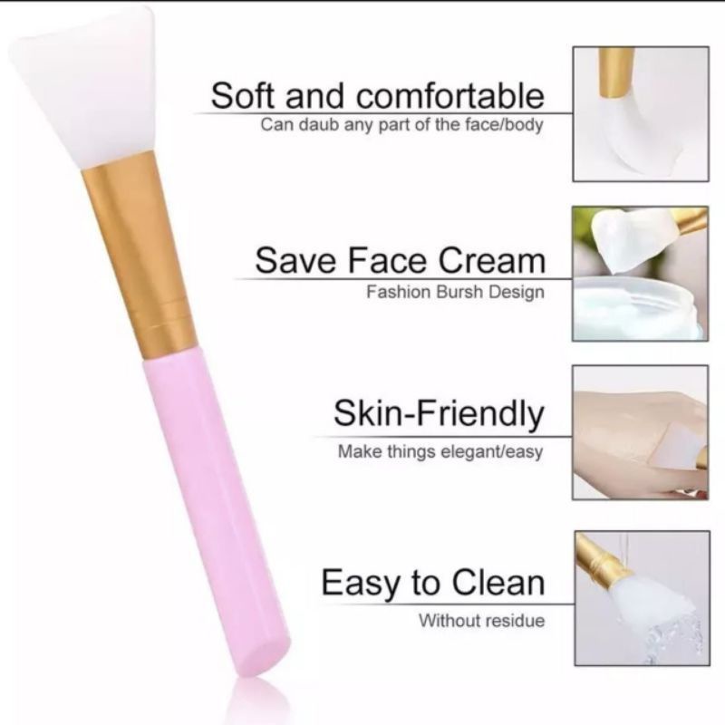 KUAS SILIKON MASKER WAJAH SILICONE BRUSH FACIAL FACE MASK GEL/KUAS MASKER KEPALA SILIKON FACE TOOL SILICONE COSMETIC MAKEUP