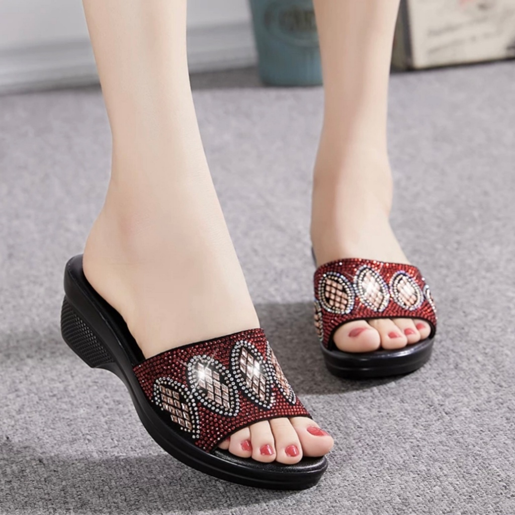 Sandal wedges wanita terbaru - sandal wanita - sandal wedges artis - sandal wanita terlaris - sandal wanita terbaru - sandal wanita model terbaru - sandal wedges kekinian - elsa