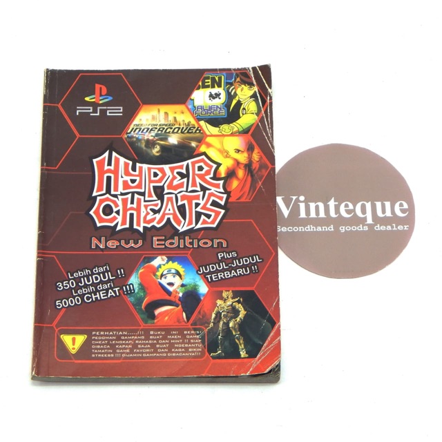 Buku Game Guide Hyper Cheats Play Station PS 2 Lebih dari 350 Game 5000 Cheat