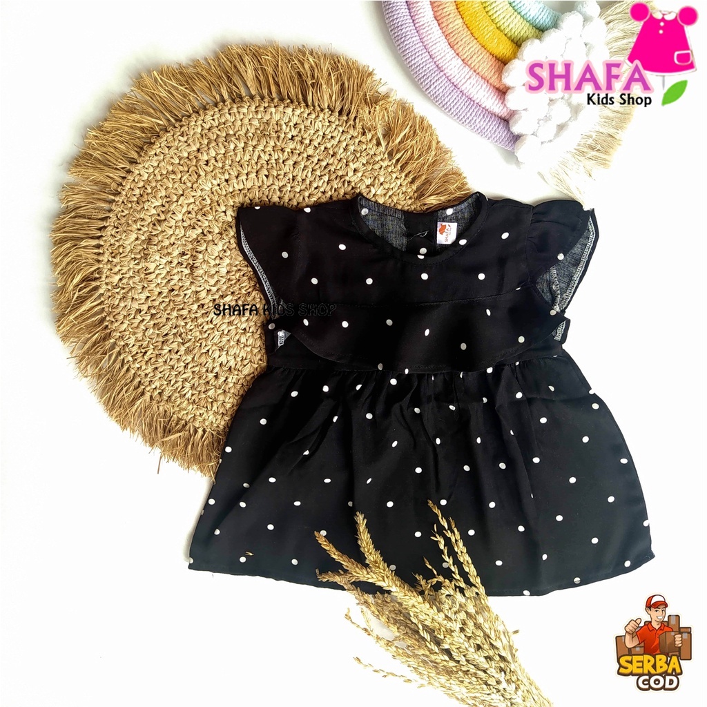 DRESS ANAK BAYI PEREMPUAN USIA 3 BULAN - 18 BULAN / BAJU PAKAIAN ANAK BAYI PEREMPUAN / NEWBORN / RAYON VISCOSE-XS0014