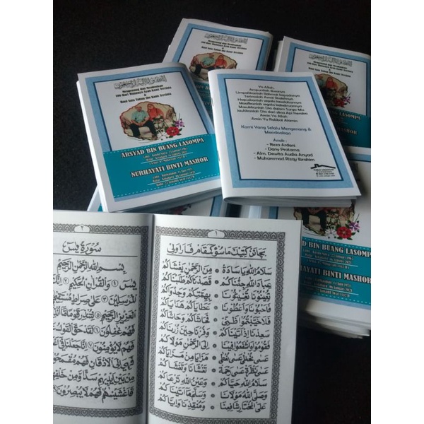 cetak buku yasin custom