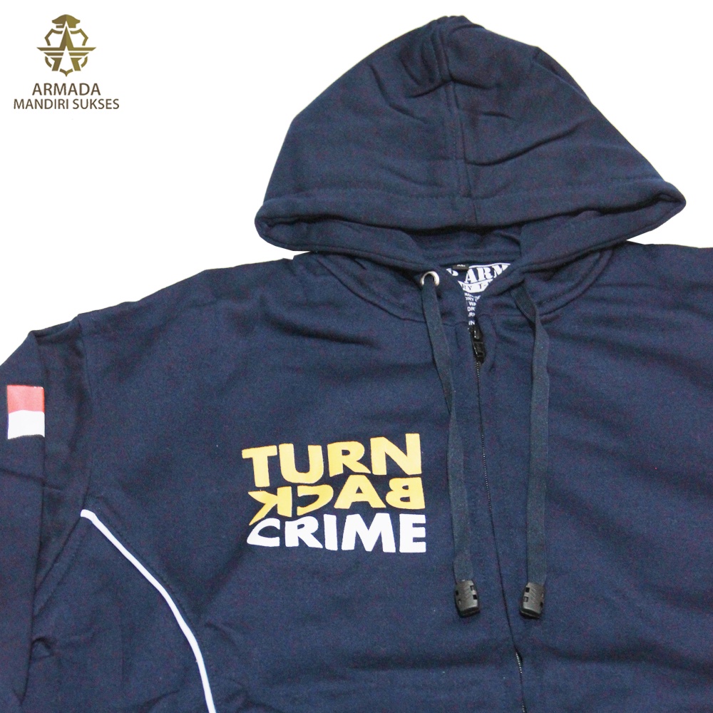 Hoodie Turn Back Crime - Sweater Turn Back Crime Ritsleting