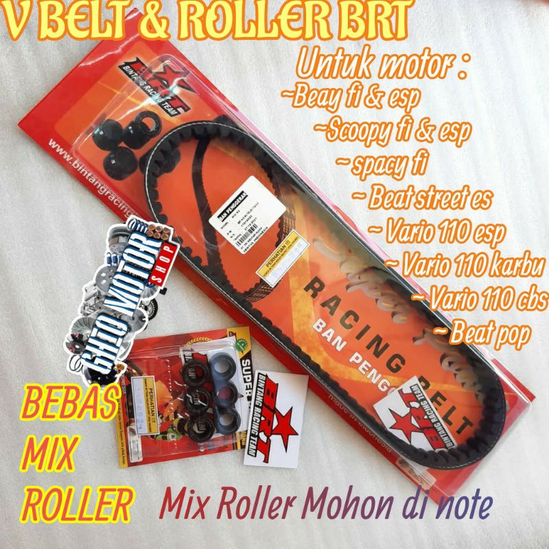 BRT ROLLER &amp; VANBEL HONDA  BEAT FI SCOOPY FI SPACY FI CLD TD KAWAHARA SSS AHRS MAXBEL FANBEL VENBEL VANBEL PANBEL ROLLER BRT BEAT FI ESP VARIO KARBU 110 VARIO OLD BEAT ESP SCOOPY FI ESP  ROLER BRT BEAT FI SCOOPY FI ESP