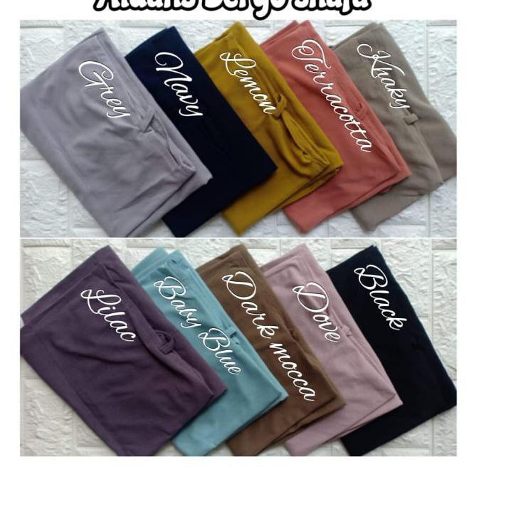 SALE TERBAIK (Original Al-Dhans) BERGO SHAFA••Jersey polos•Hijab Instan non pet