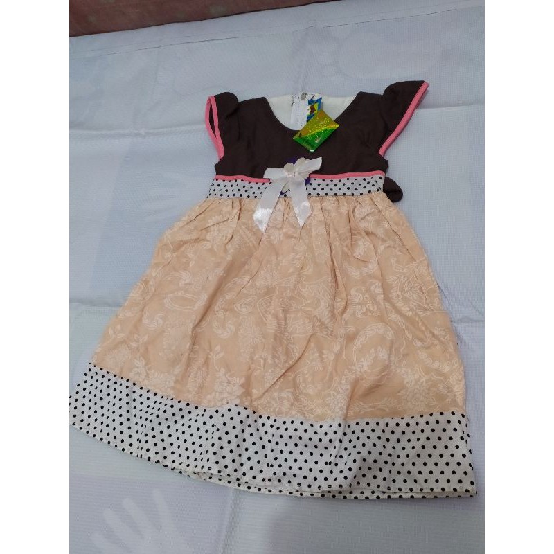 [NEW] DRESS ANAK COKLAT PITA TALI (SIZE L)