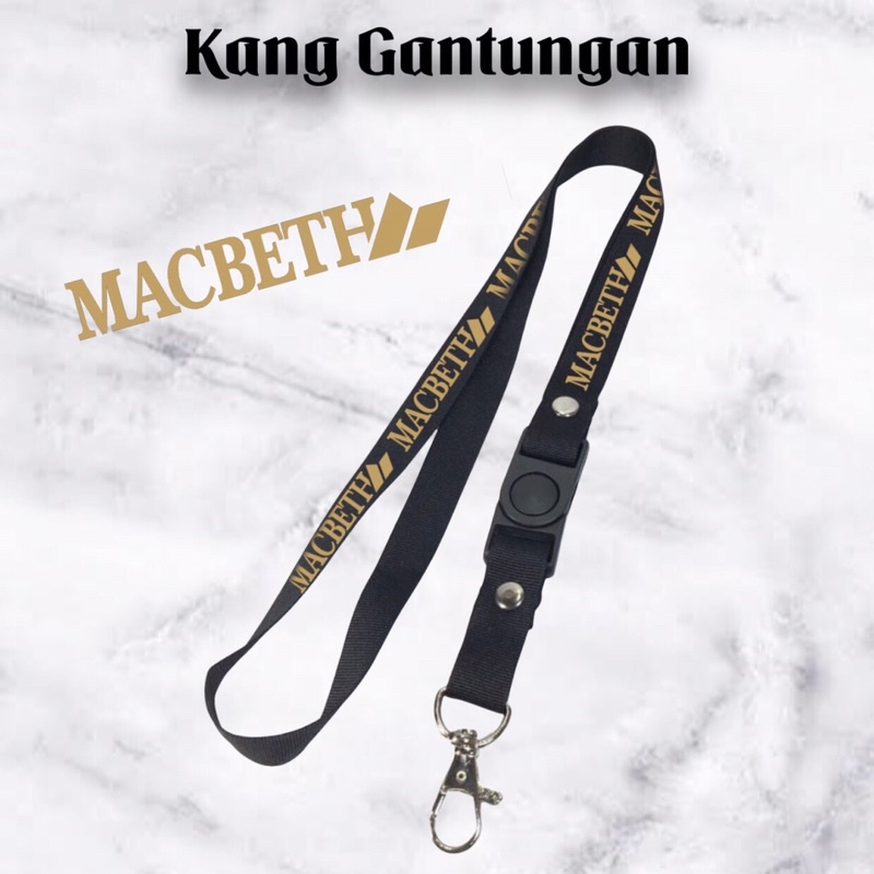 

Gantungan kunci brand macbeth tali lanyard distro Sport gantungan leher id card name tag cowok cewek pria wanita kece original anak dewasa