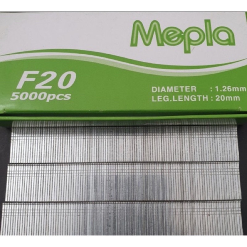 

MEPLA F20 Staples f20 anak hekter tembak nailer 500pcs paku tembak angin F20