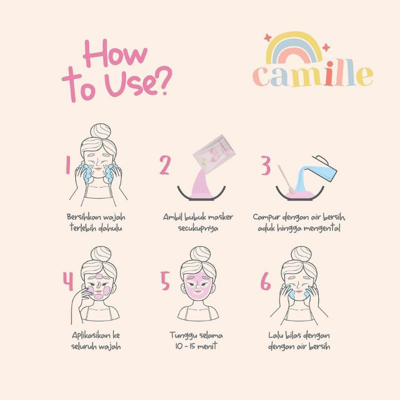 [RESMI][FREE SPATULA] BPOM ✅ CAMILLE BEAUTE (Ex MYN) WASH OFF MASK / MASKER ORGANIK BEAUTY-3