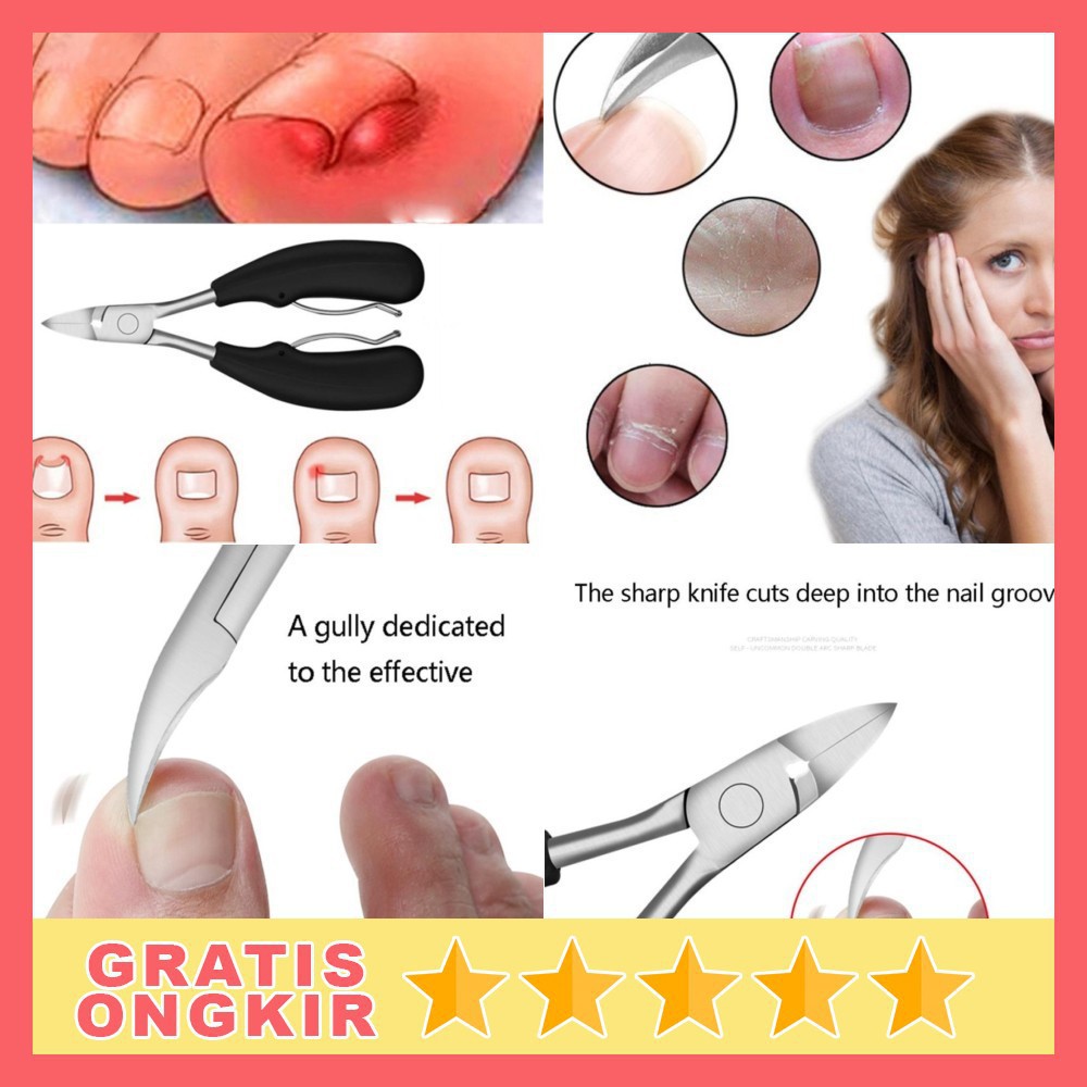 Grab Medan Gunting Kuku Jempol Kaki Anti Cantengan Toe Nail Clipper Tegoni Sudut MZ-020