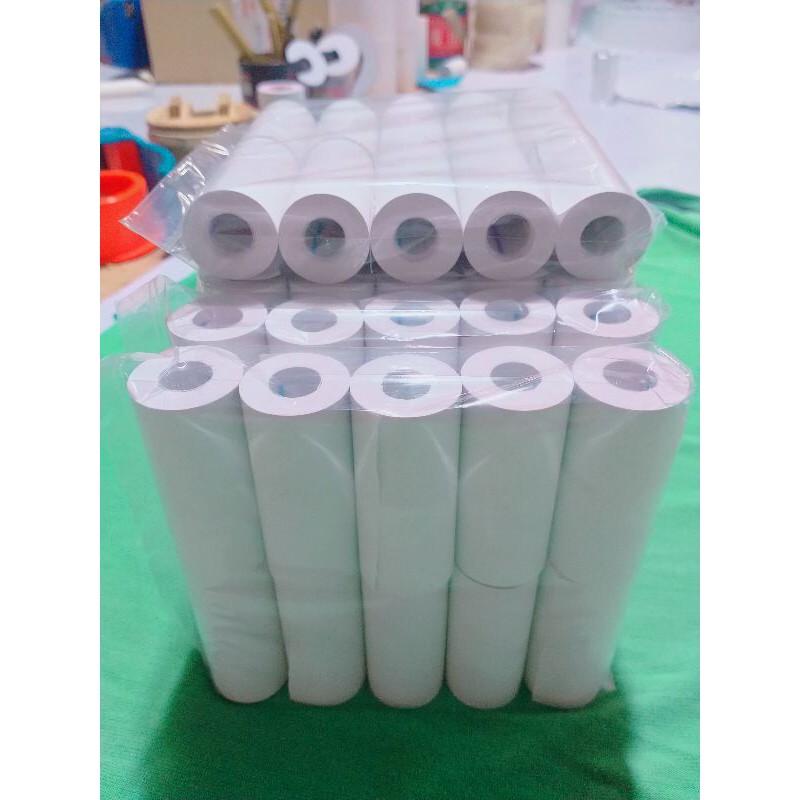 

kertas thermal polos 57x25 edc mesin printer bluetooth