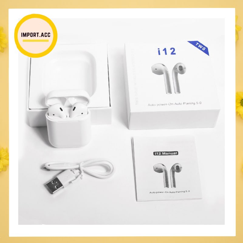 Headset Bluetooth inpods i12 MACARON / i12s  macaroon Touch V5.0