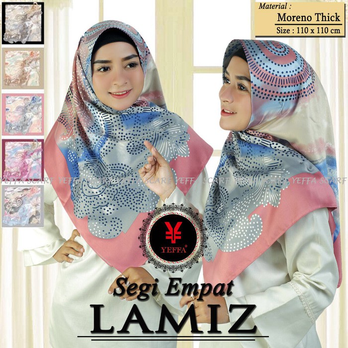 Hijab/Jilbab [Grosir] Segi Empat Lamiz Hijab by Yeffa Scarf