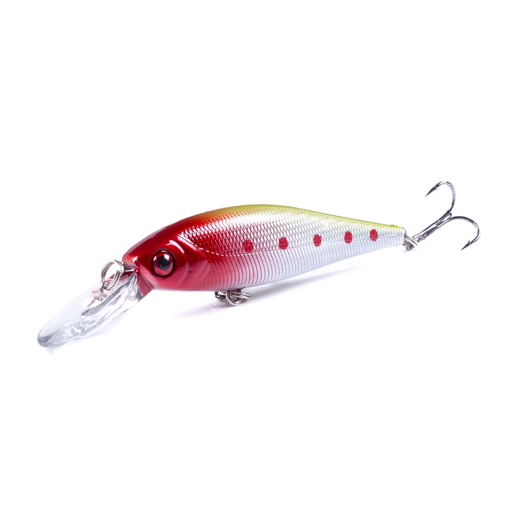 HENGJIA 1pc Fishing Lure Minnow Umpan Pancing Hardlure Bentuk Ikan Kecil Mata 3d 10.5cm / 9.5g