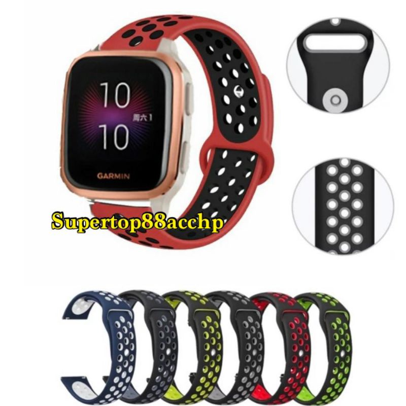 Tali Jam Strap Garmin Venu Sq / Venu Sq Music / Venu Sq2 / Venu Sq2 Music - Nike Rubber Silikon Sporty