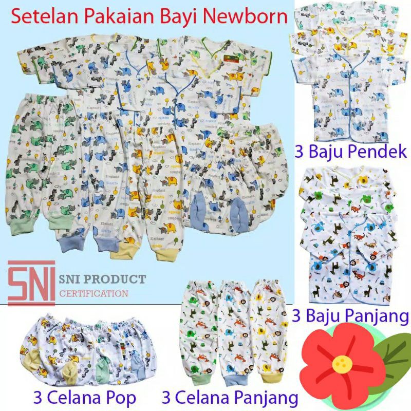 Baju Bayi Zahdan SNI Newborn