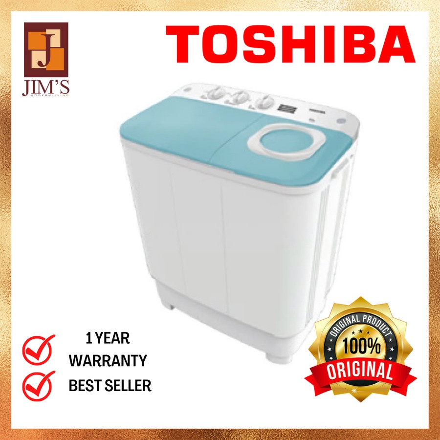 TOSHIBA MESIN CUCI 2 TABUNG VHH85MNWB 8.5KG