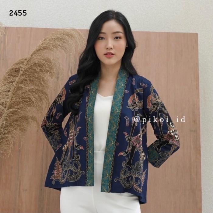 Cardigan Batik Wanita Modern / Luaran Outer Batik Seragam Kantor Murah