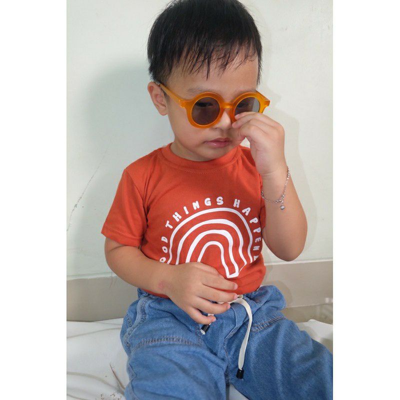 Kaos Anak Rainbow Tee Pineapple Kaos anak Cowok Cewek