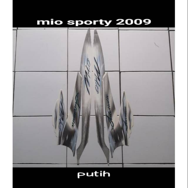 Striping yamaha mio sporty 2009 warna putih